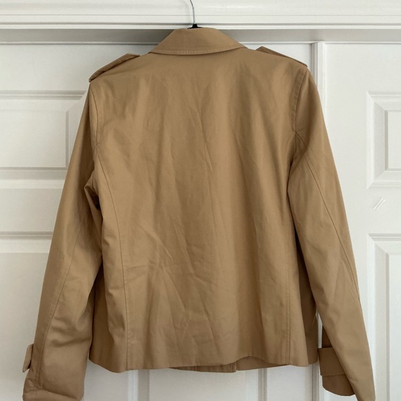 NWT Michael Kors Cropped Trench‎ Coat – Size Large - Picture 2 of 6